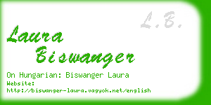 laura biswanger business card